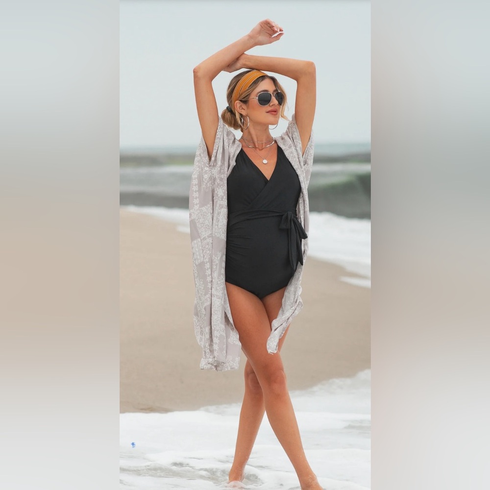 Pinkblush Maternity Swimsuit Black X-Large